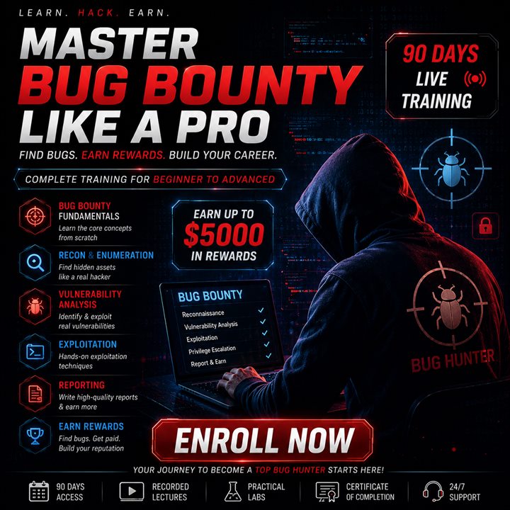Bug bounty hunting course thumbnail
