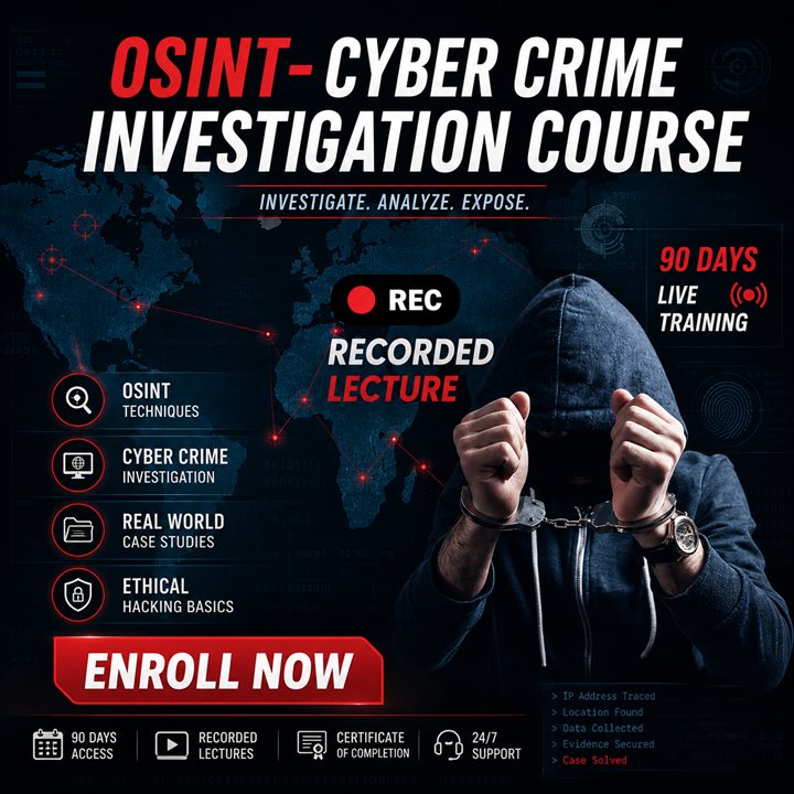 OSINT and cyber crime investigation course thumbnail